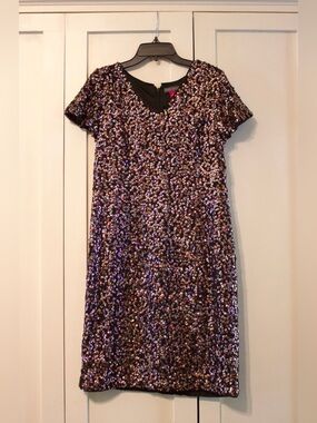 Vince Camuto Black Sequin Party Mini Dress | Size 4